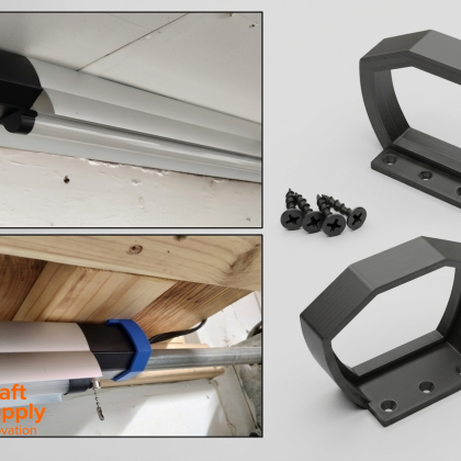 Ceiling & Wall Mounts for Harbor Freight Braun 4ft LED Light